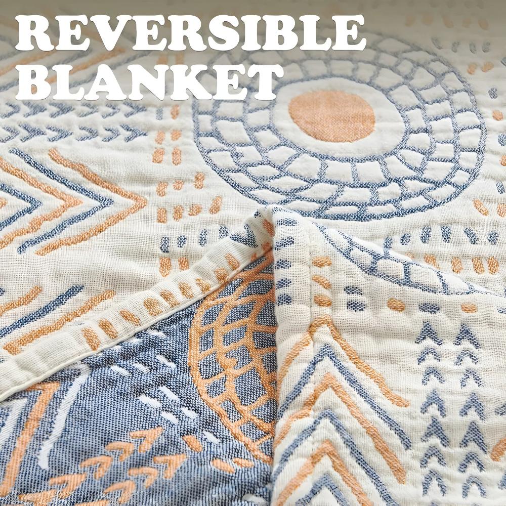 ChicHome | Reversible Cotton Throw Blanket