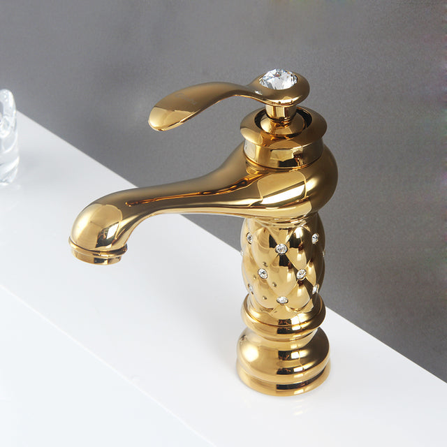 Bellagio | Luxury Golden Bathroom Faucet - High & Short Style