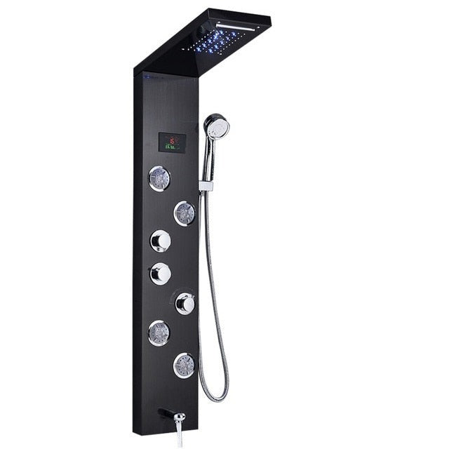 Zanetti | Luxury LED Shower Panel - SPA Massage Jet & Rainfall System