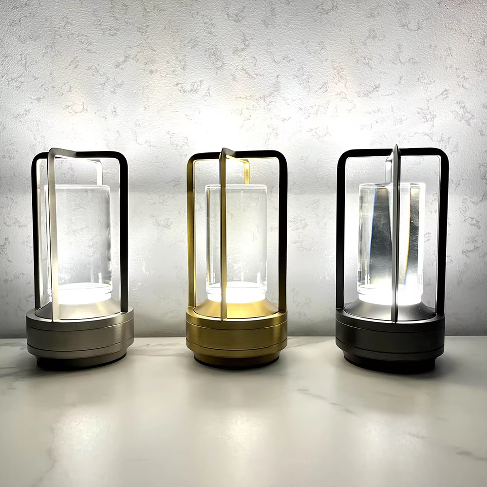 Rechargeable Led Touch Crystal Table Lamp | Portable Camping Light