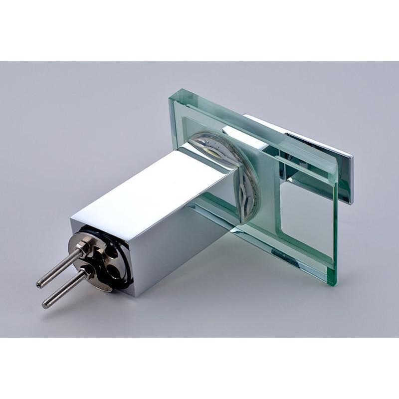 Ancona | Waterfall Basin Faucet - LED Glass & Temp Control