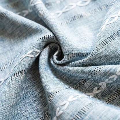 BohoHome | Boho Cotton Linen Kitchen Curtains