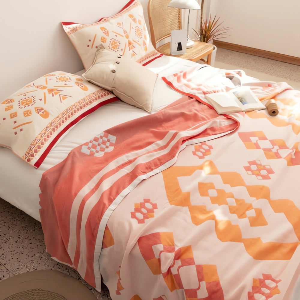 CozyHome | Chevron Cotton Blanket Four-Layer
