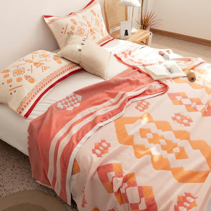CozyHome | Chevron Cotton Blanket Four-Layer