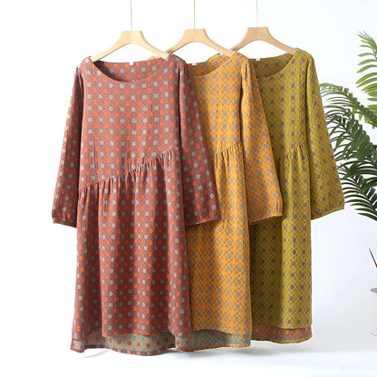 Blooming Meadow | Floral Cotton Nightdress for Women