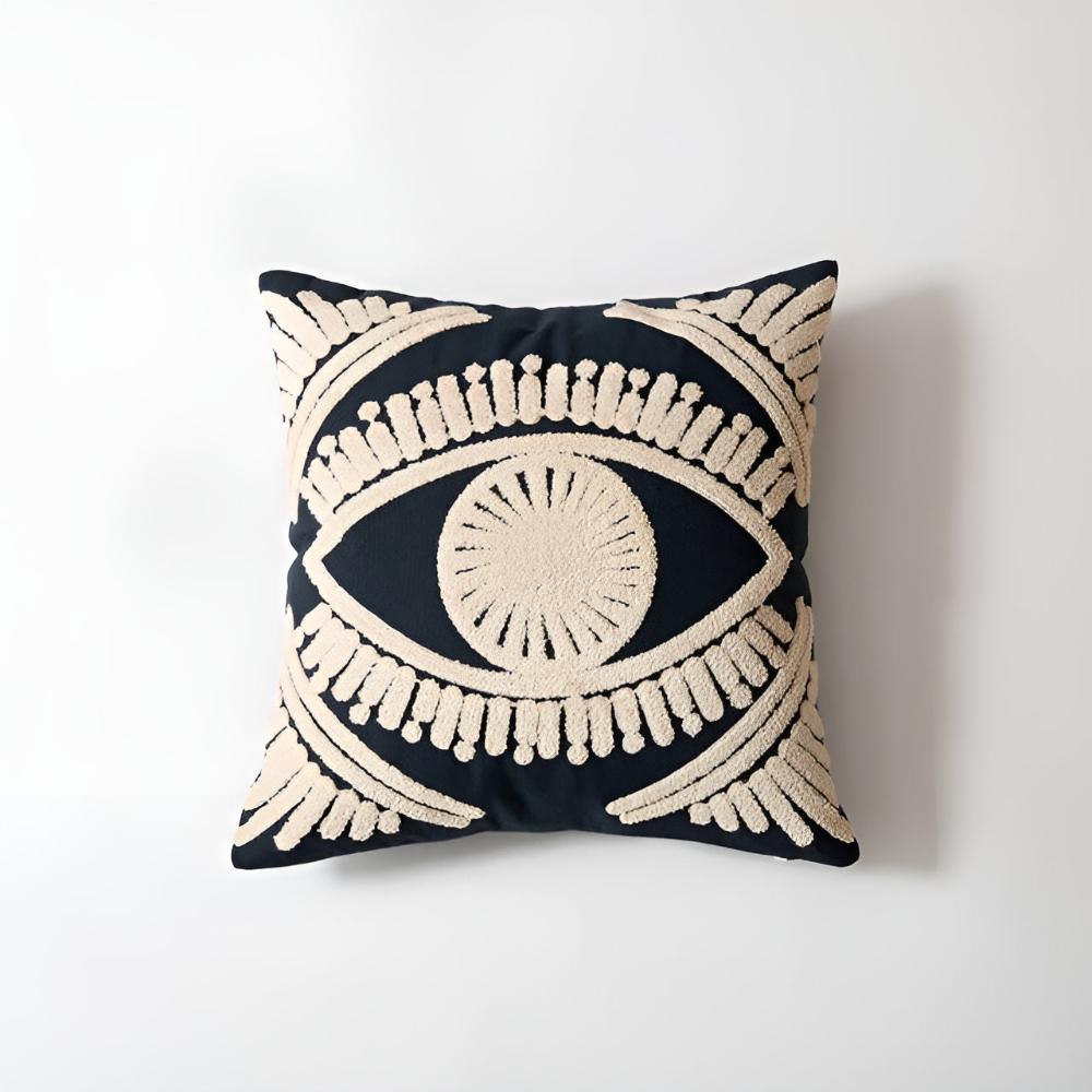 BohoNest | Eye Embroidered Cushion Cover