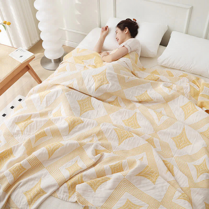 DiamondWeave | Geometric Pattern Blanket