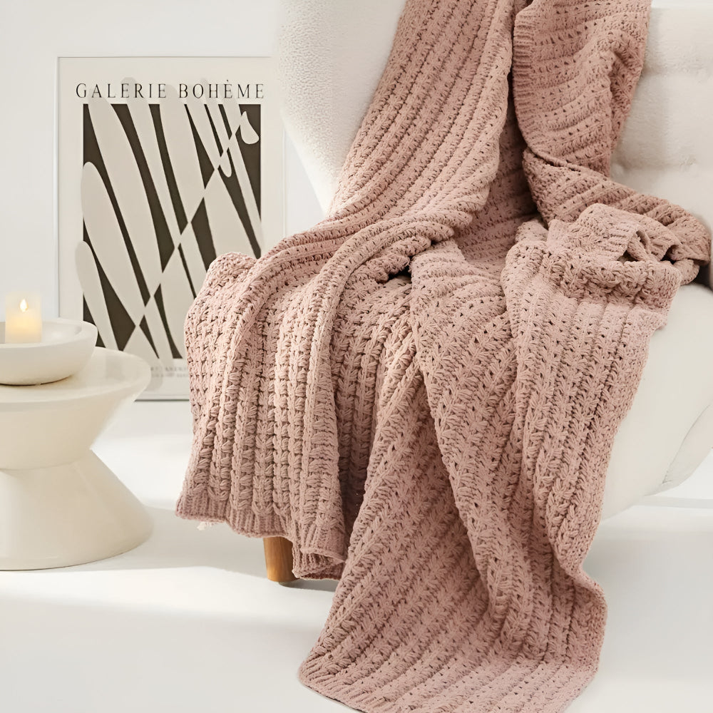 CozyWeave | Vintage Chunky Knit Blanket