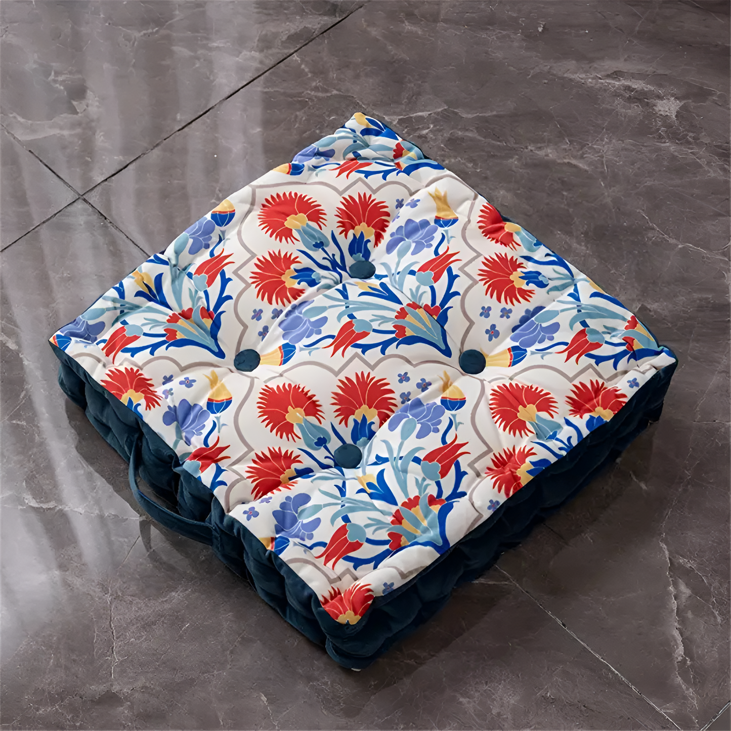 CozyNest | Vintage Inspired Tufted Floor Cushion