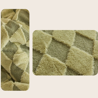 CozyNest | Soft Diamond Pattern Comfort Blanket