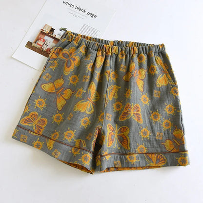 ButterflyBloom | Cotton Lounge Shorts Butterfly Bloom Design