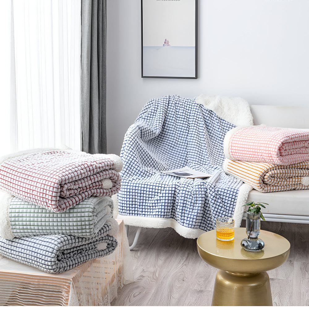 CozyHome | Warm Waffle Sherpa Blanket