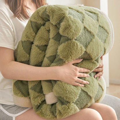 CozyNest | Soft Diamond Pattern Comfort Blanket
