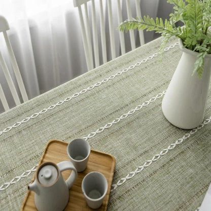 CottonLuxe | Elegant Cotton Linen Tablecloth