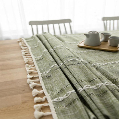 CottonLuxe | Elegant Cotton Linen Tablecloth