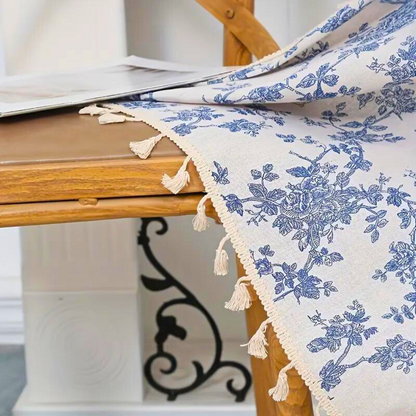 BlueBloom | Blue Rose Floral Home Curtain Drapes