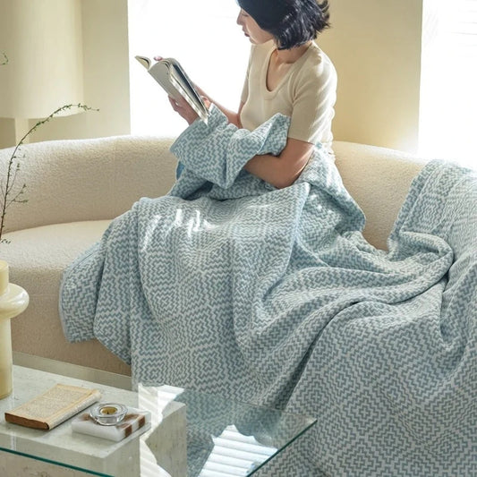 CozyMaze | Pure Cotton Blanket For Comfort And Warmth