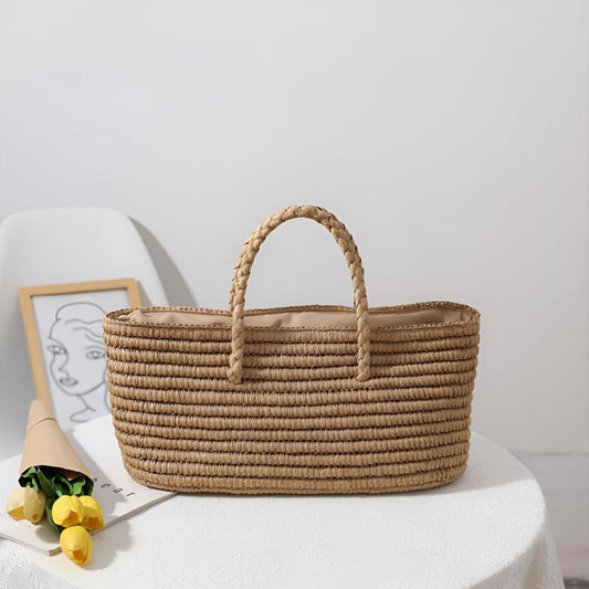 EcoCarry | Woven Straw Tote Bag
