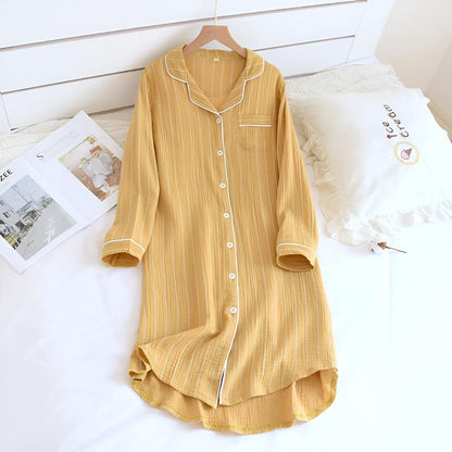 DreamWear | Pastel Striped Cotton Nightdress