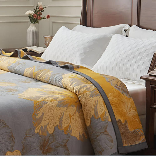 EcoSoft | Floral Bamboo Fiber Blanket