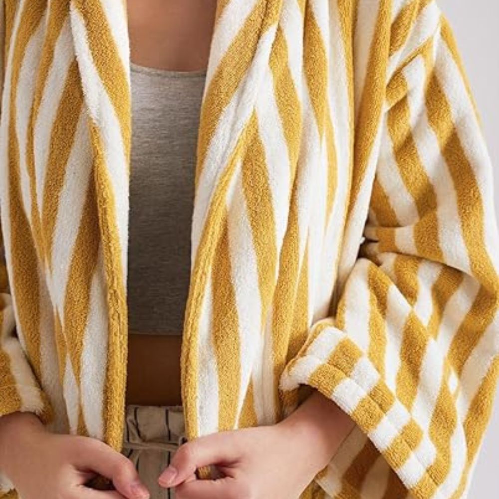 Cloud-Soft | Unisex Striped Bathrobe