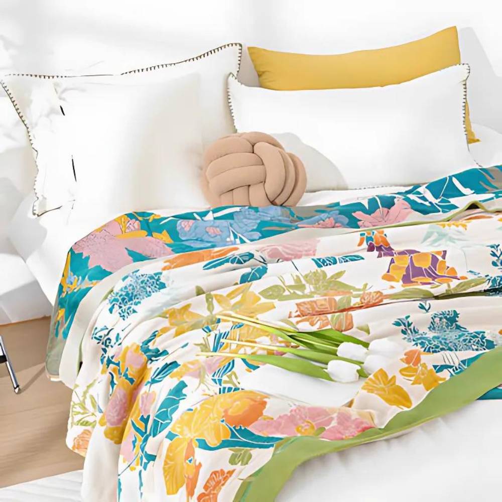 Blossom Bay | Breathable Cotton Coverlet