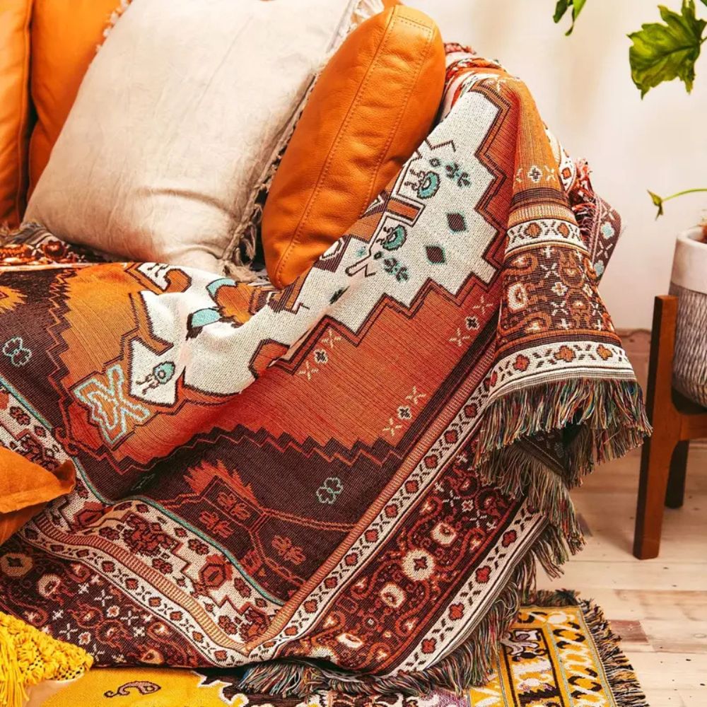 BohoHome | Boho Chic Patterned Throw Blanket
