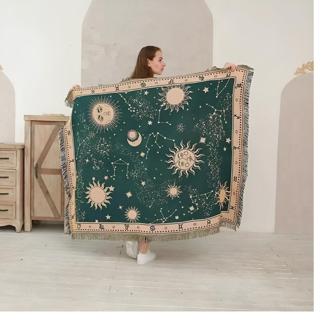 CelestialCo | Sun Moon Stars Celestial Blanket