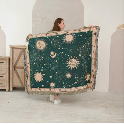 CelestialCo | Sun Moon Stars Celestial Blanket