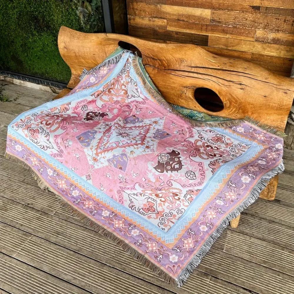 DesertBloom | Tapestry Picnic Blanket and Throw