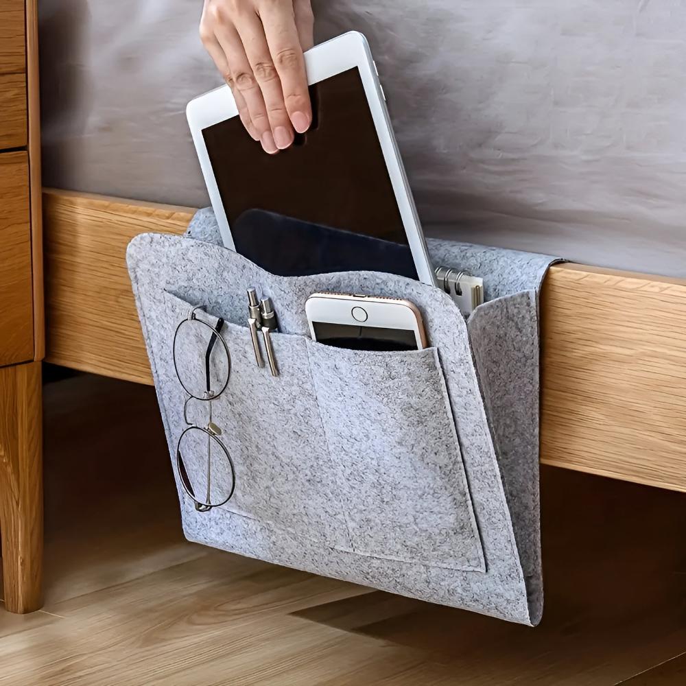 BedsideBuddy | All-in-One Bedside Organizer for Essentials Storage