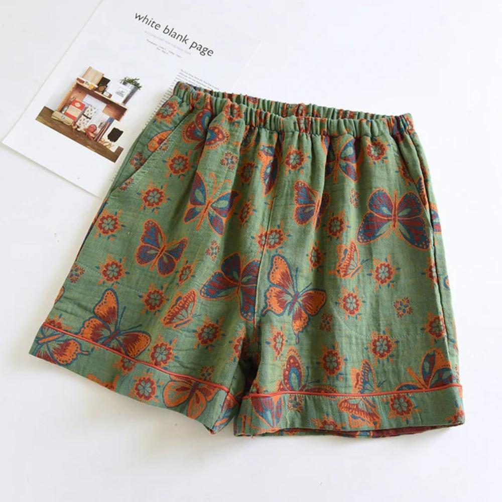 ButterflyBloom | Cotton Lounge Shorts Butterfly Bloom Design