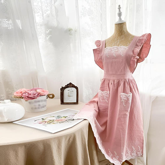Blush Belle | Ruffle Apron for Women Cooking and Baking