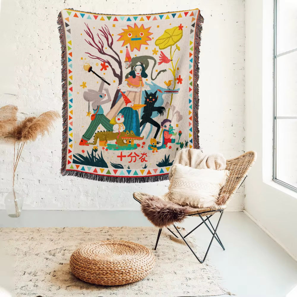 DesertBloom | Tapestry Picnic Blanket and Throw