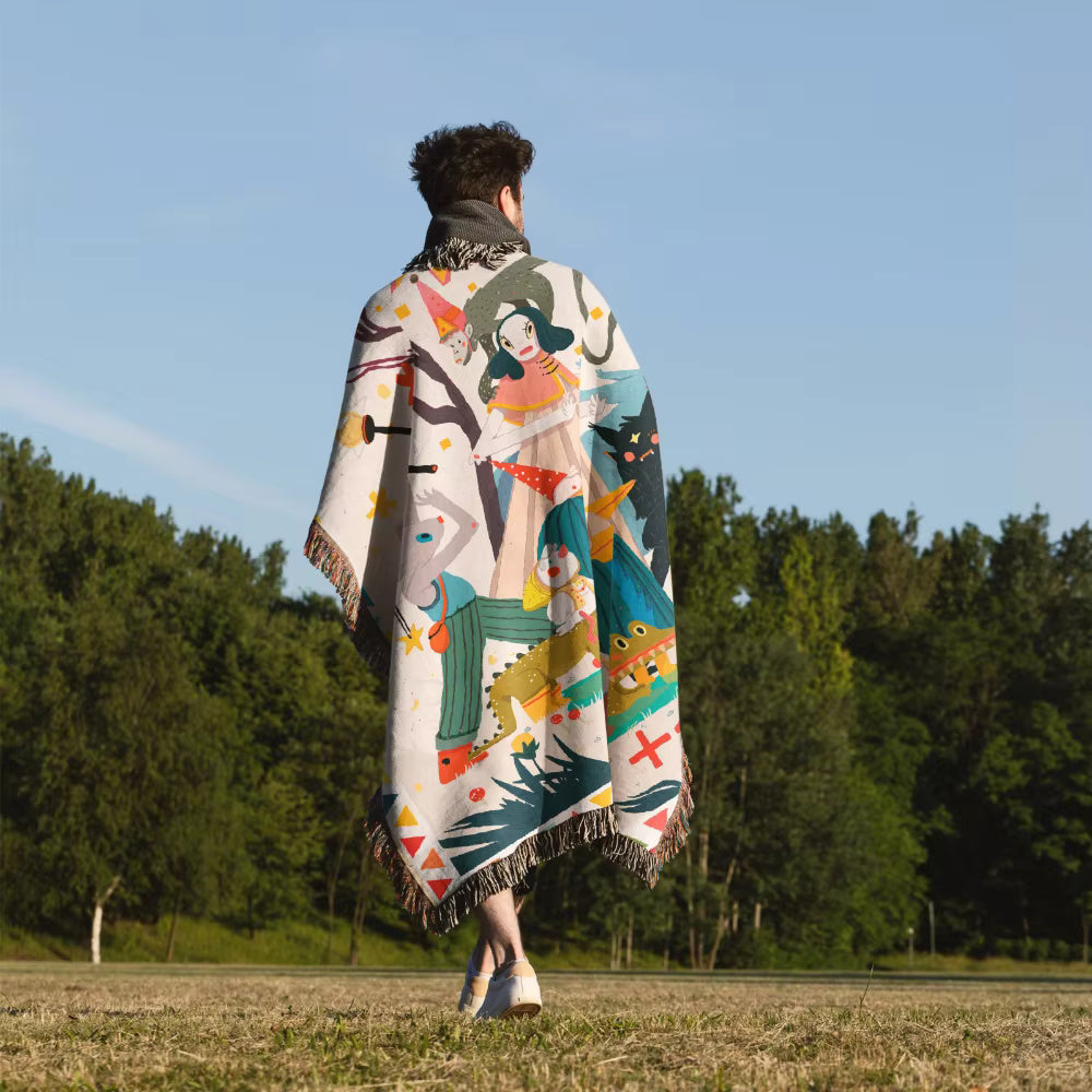 DesertBloom | Tapestry Picnic Blanket and Throw