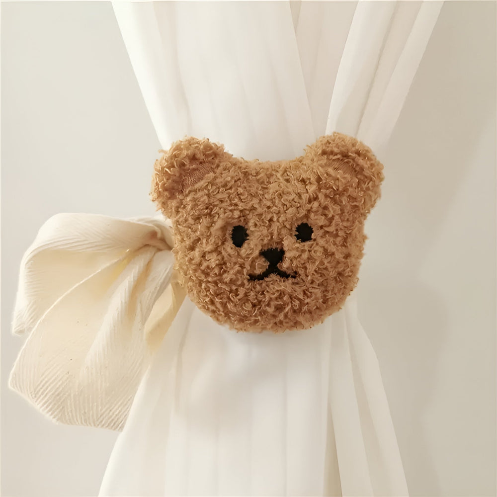 CuddleClasp | Teddy Bear Curtain Tiebacks Set