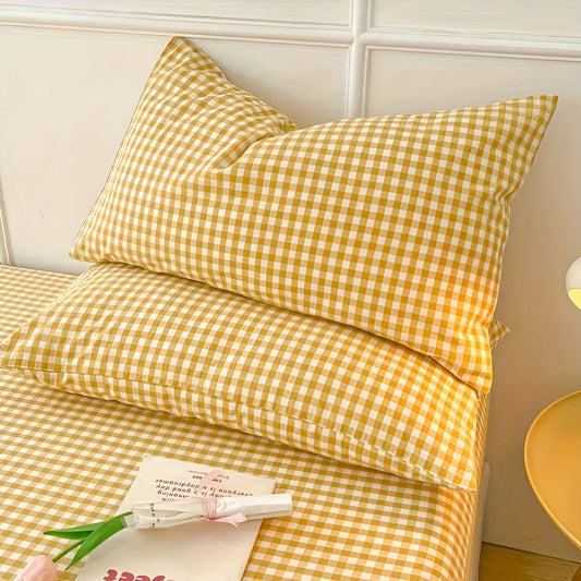 CozyHome | Soft Plaid Checkered Pillowcases