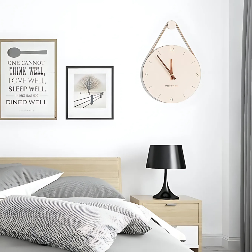 EcoTime | Minimalist Rope Wood Wall Clock