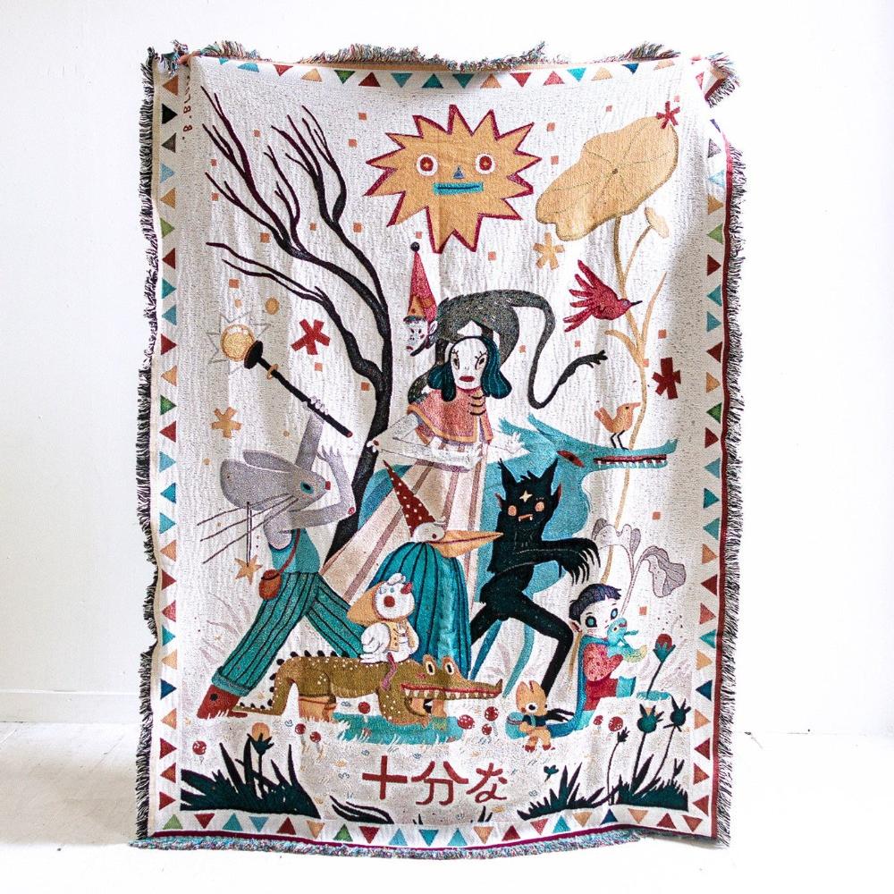 DesertBloom | Tapestry Picnic Blanket and Throw