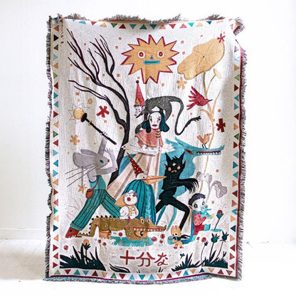 DesertBloom | Tapestry Picnic Blanket and Throw