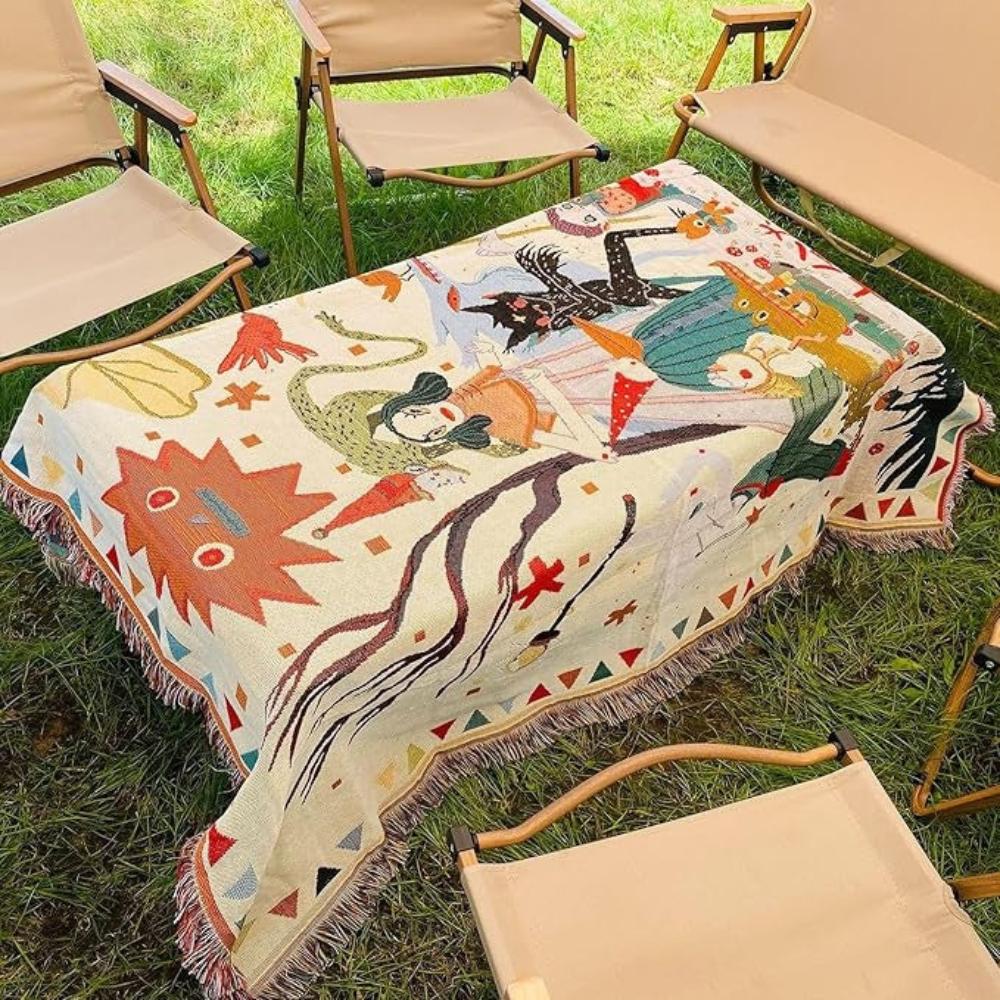 DesertBloom | Tapestry Picnic Blanket and Throw