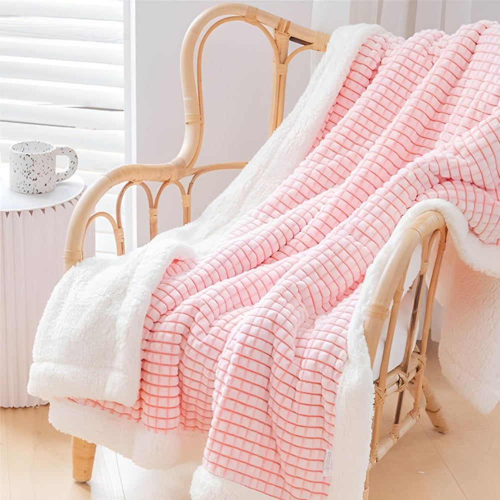 CozyHome | Warm Waffle Sherpa Blanket