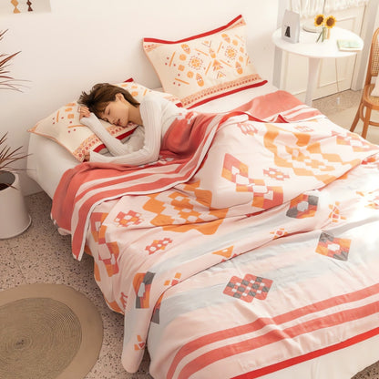 CozyHome | Chevron Cotton Blanket Four-Layer