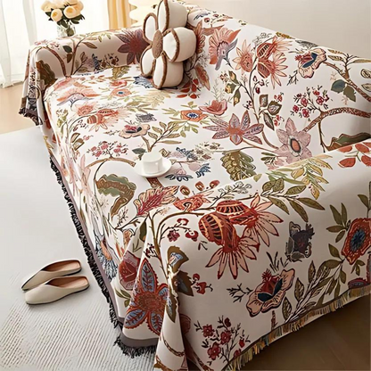 CountryCharm | Floral Patterned Decorative Throw Blanket