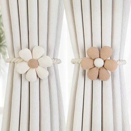 DelicateBloom | Flower Magnetic Curtain Tiebacks Set 2Pcs