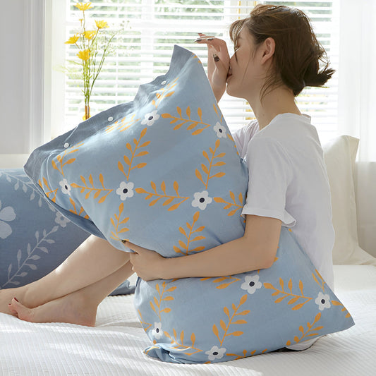 CozyNest | Pure Cotton Buttoned Pillowcase