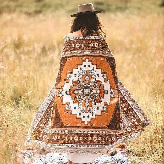 BohoHome | Boho Chic Patterned Throw Blanket