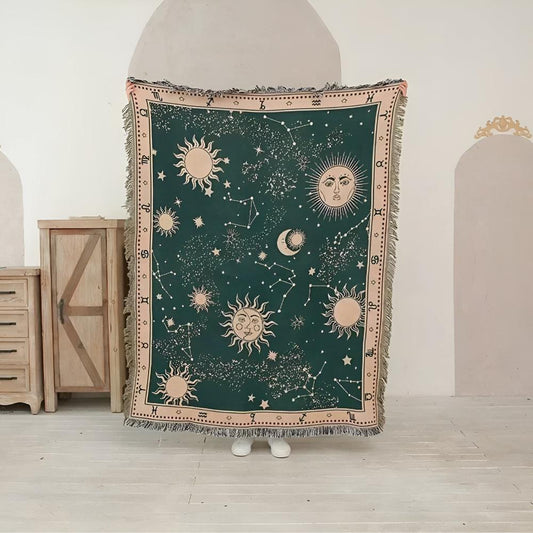 CelestialCo | Sun Moon Stars Celestial Blanket