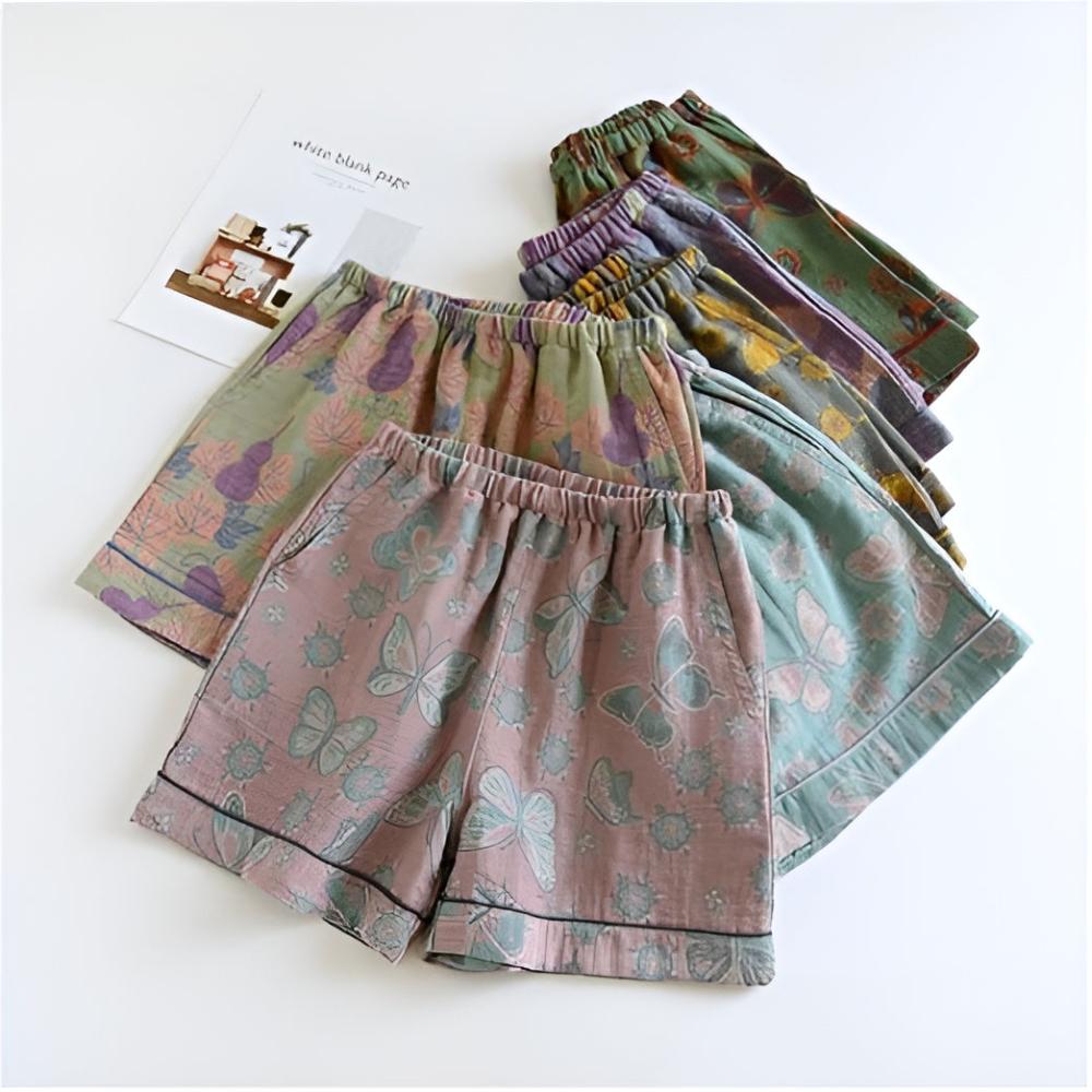 ButterflyBloom | Cotton Lounge Shorts Butterfly Bloom Design