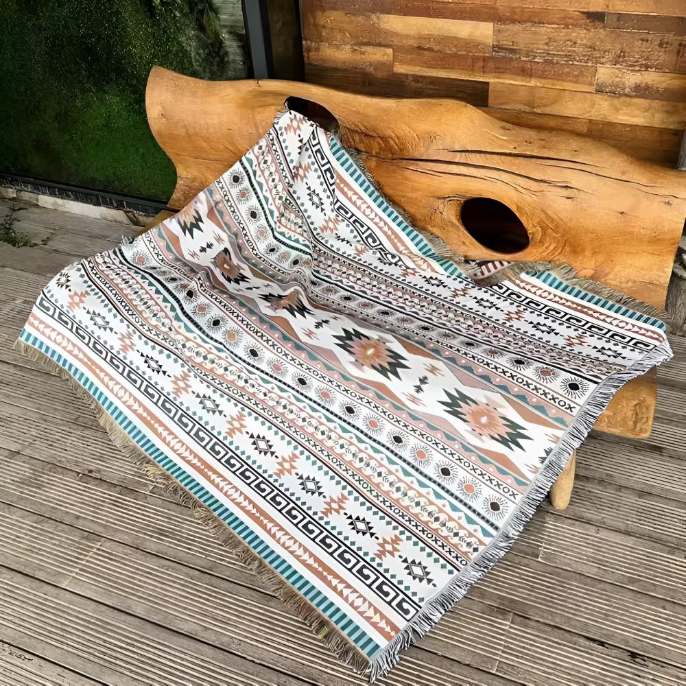 DesertBloom | Tapestry Picnic Blanket and Throw